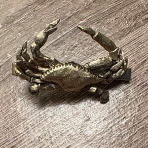 Vintage Jolle Gold Crab Clip